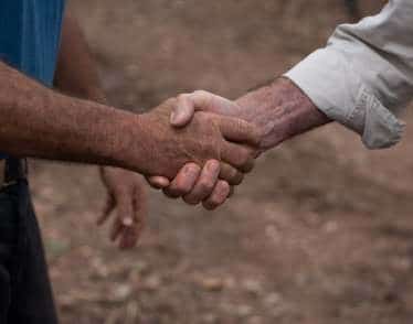 Farm Insurance handshake