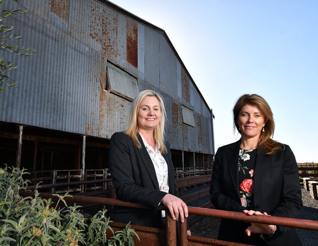 Achmea Australia CEO Emma Thomas and former NT Cattlemen’s Association (NTCA) Chief Executive Tracey Hayes